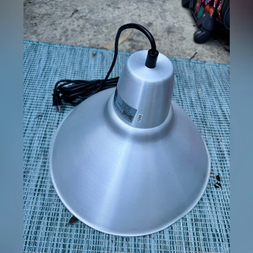 NWOT IKEA Silver Hanging Pendant Light